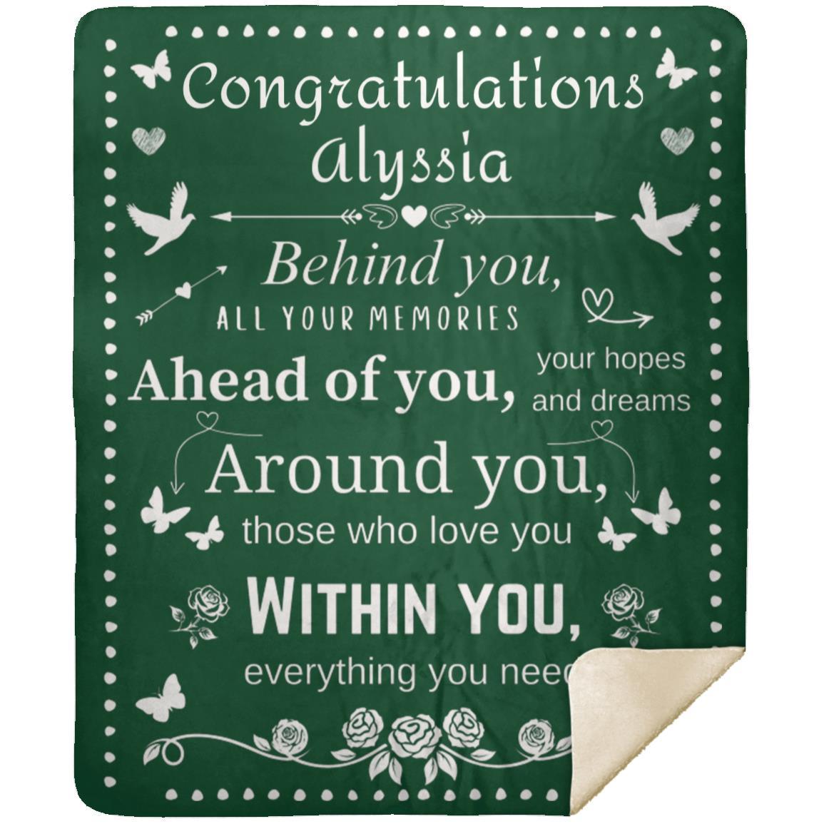 Personalized "Everything You Need" Recognition | Fleece Throw Blanket | 50inx60in