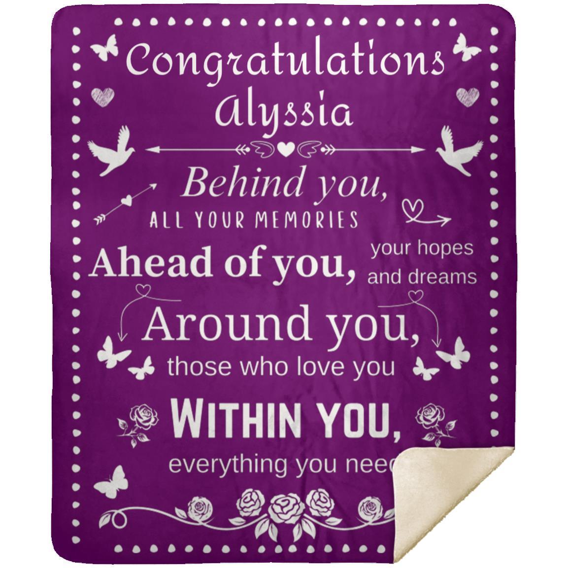 Personalized "Everything You Need" Recognition | Fleece Throw Blanket | 50inx60in