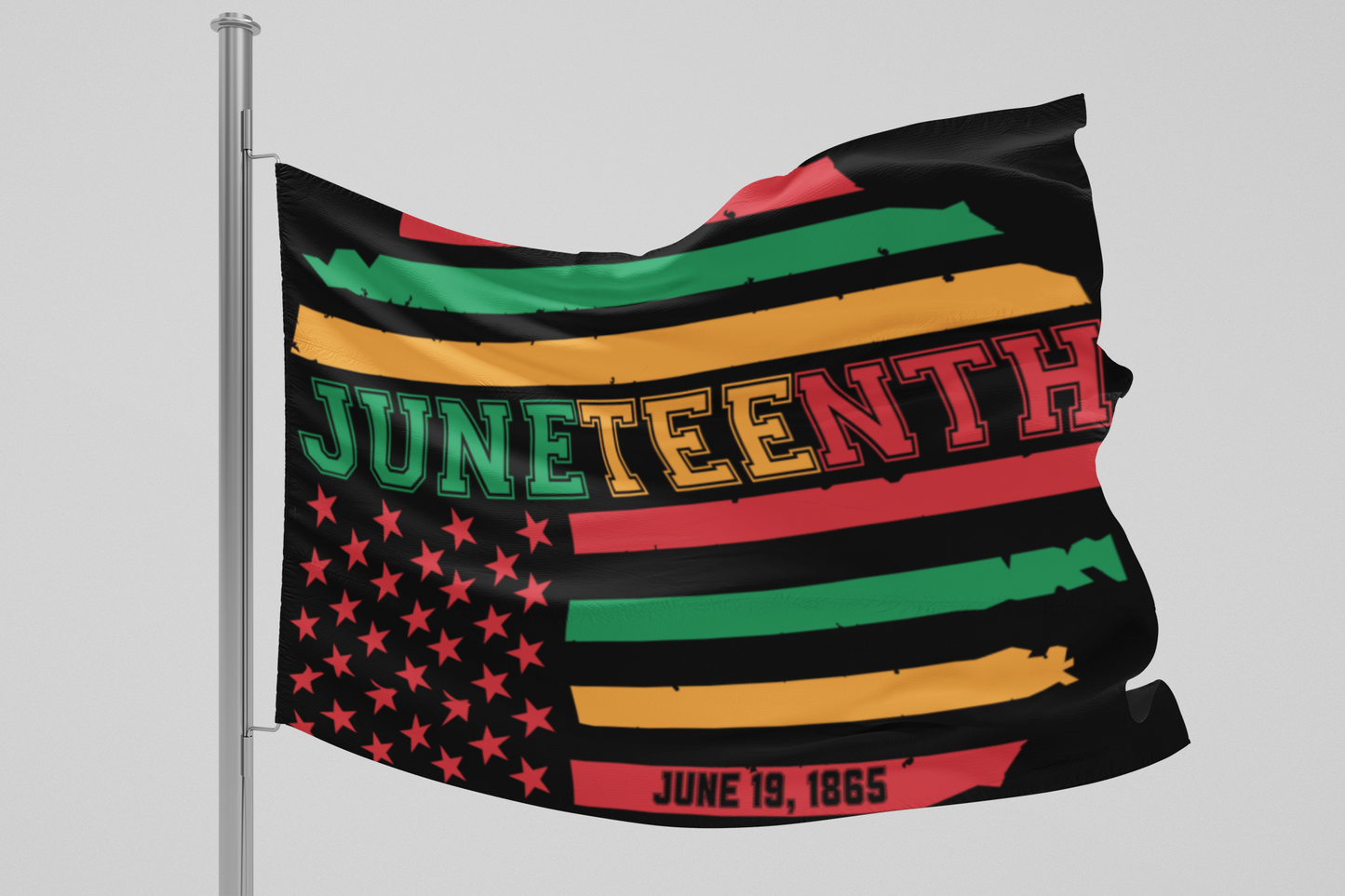 Juneteenth Double Sided Flag - Celebrate Freedom, Flag Decor for Black History Month, Outdoor Banner, Home Decoration, Juneteenth Party