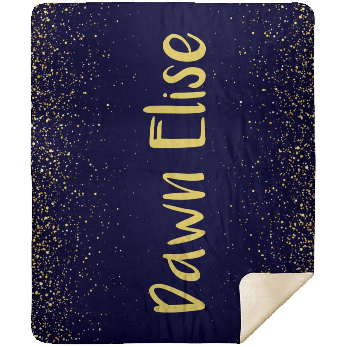 Personalized Sparkle Throw Blanket | Birthday | Graduation | Gift for Her | 50in x 60in
