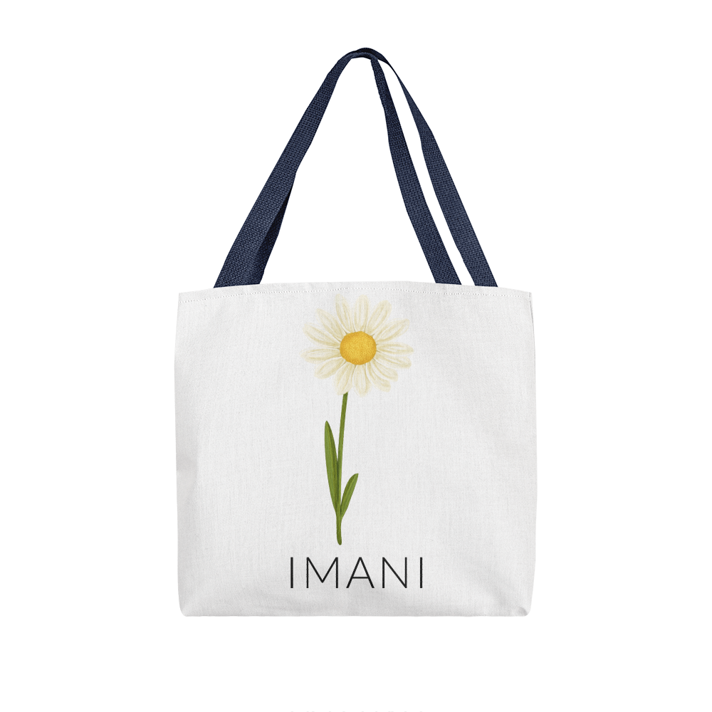 Personalized Birth Flower Classic Tote Bag