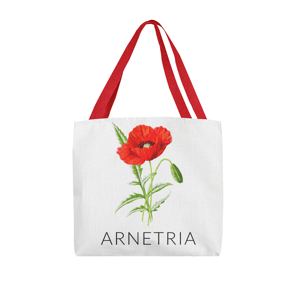 Personalized Birth Flower Classic Tote Bag