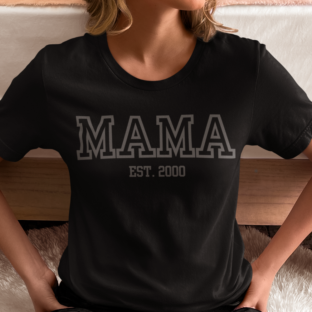MAMA | Custom Date | Mother's Day | Birthday Gift | Bella Cotton T Shirt