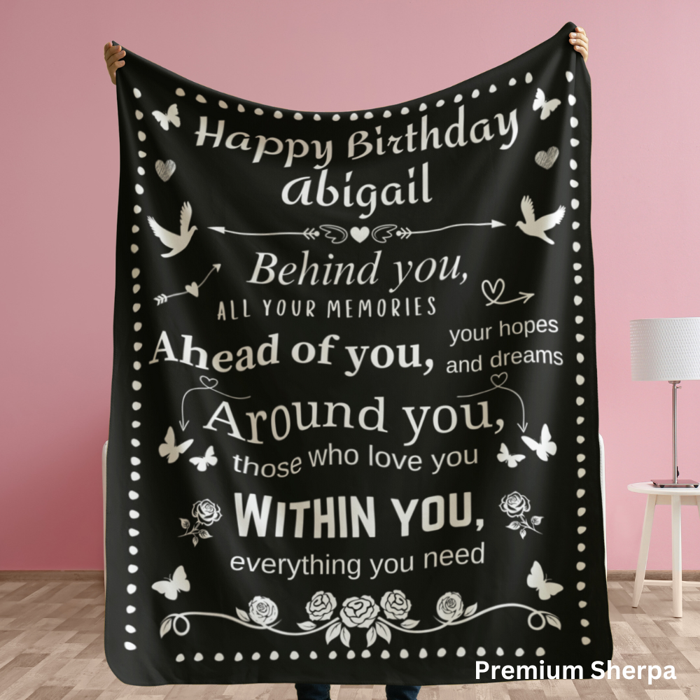 Personalized "Everything You Need" Recognition | Fleece Throw Blanket | 50inx60in