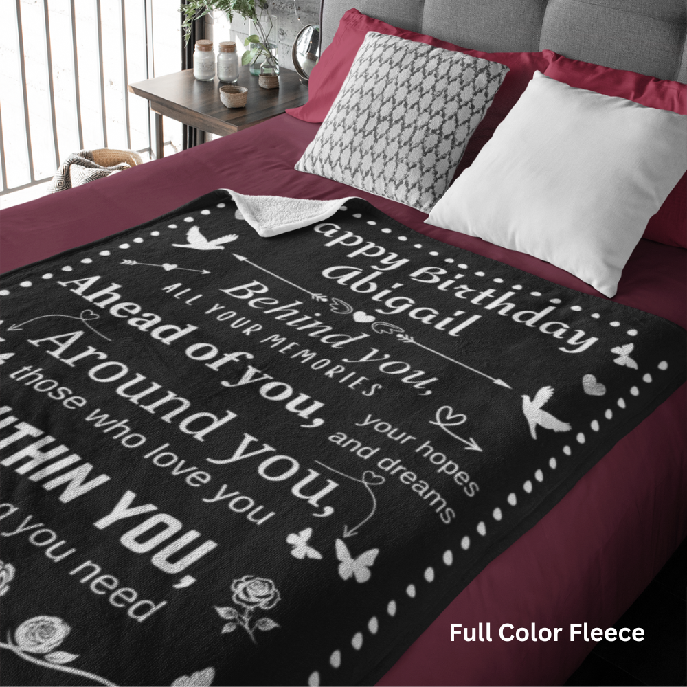 Personalized "Everything You Need" Recognition | Fleece Throw Blanket | 50inx60in