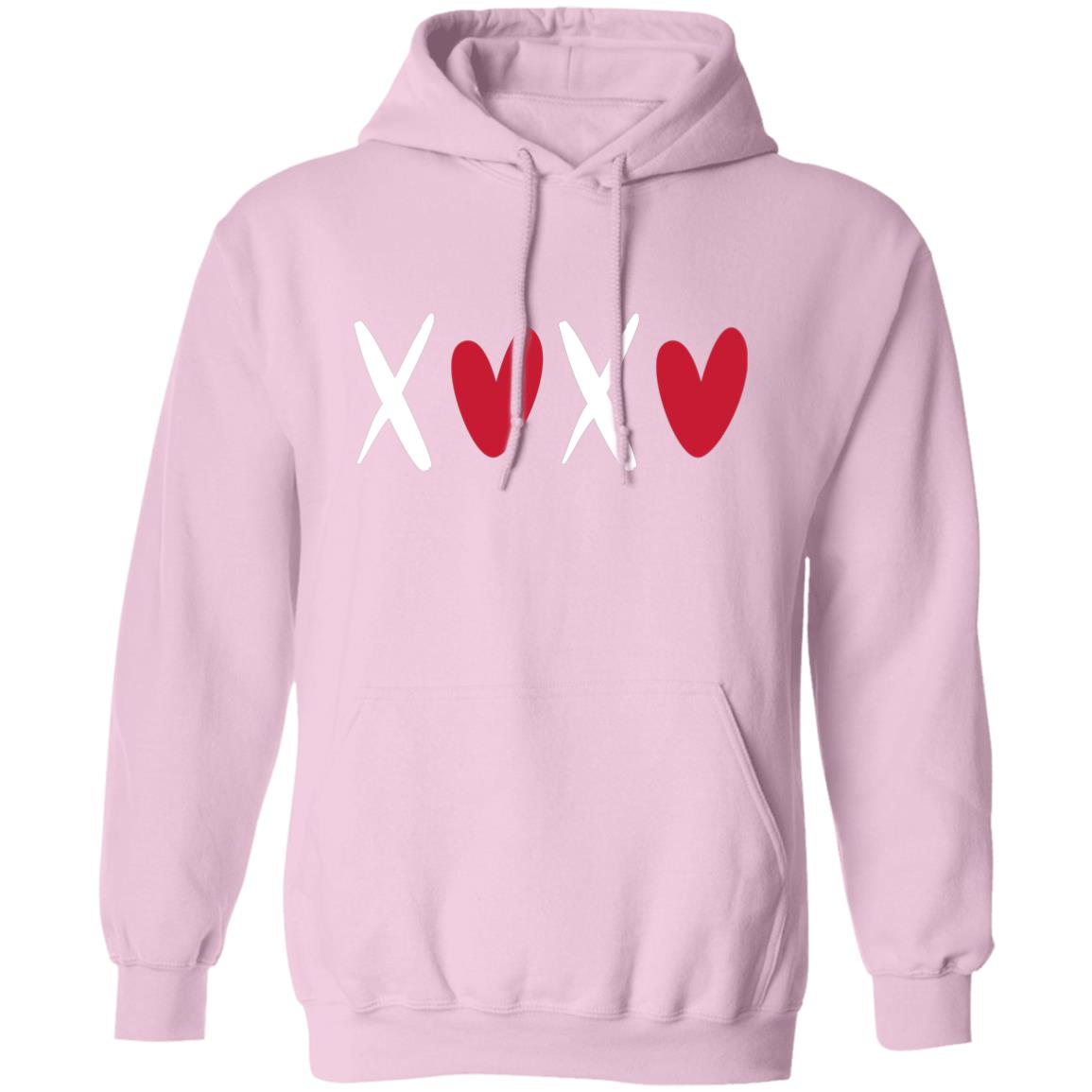 Adult WHI XOXO Kisses and Hearts | Pullover | Gildan Heavy 50/50 Blend