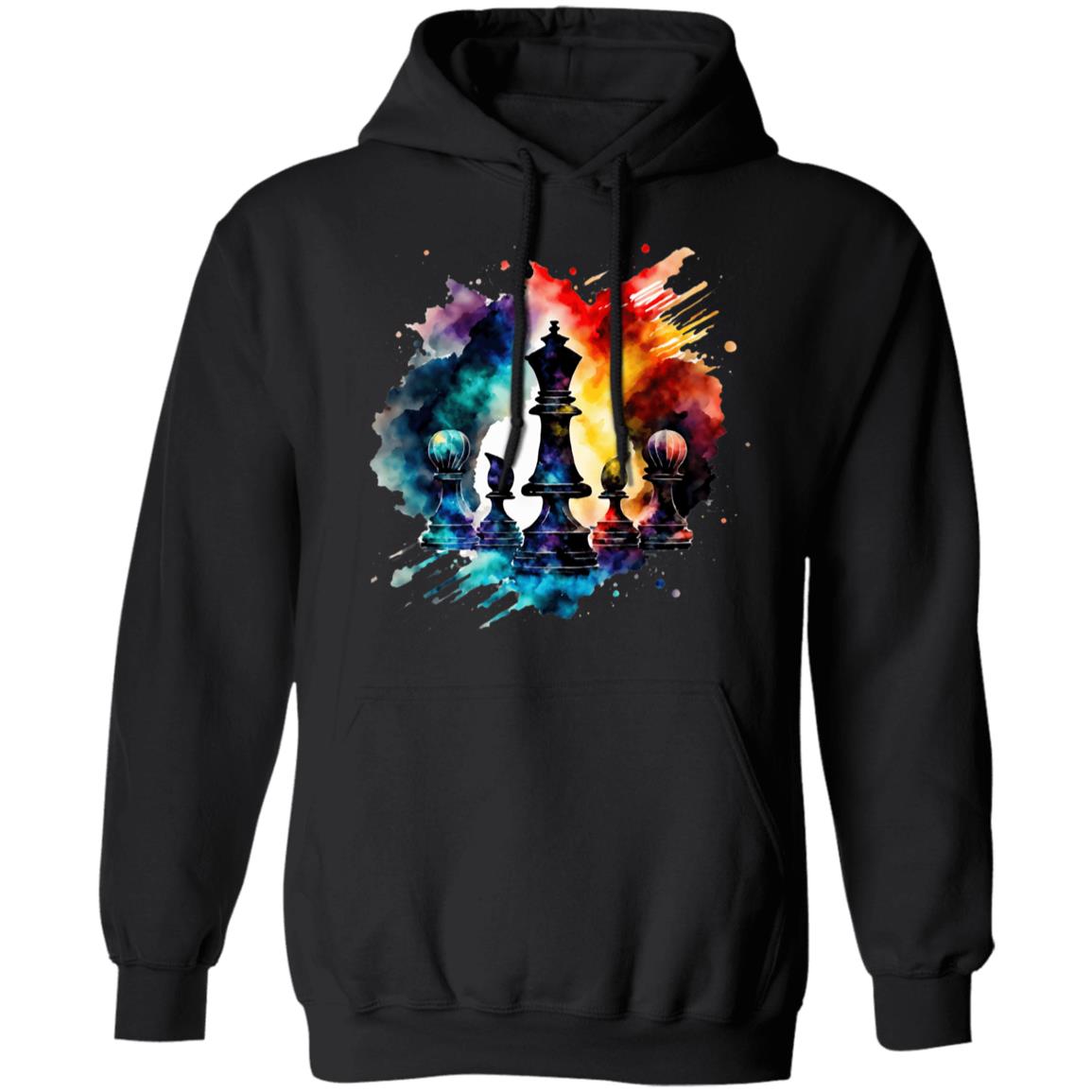Black Queen Love | Most Powerful Piece | Graphic Chess Lover | Hoodie | Adult Heavy Gildan 50/50 Blend