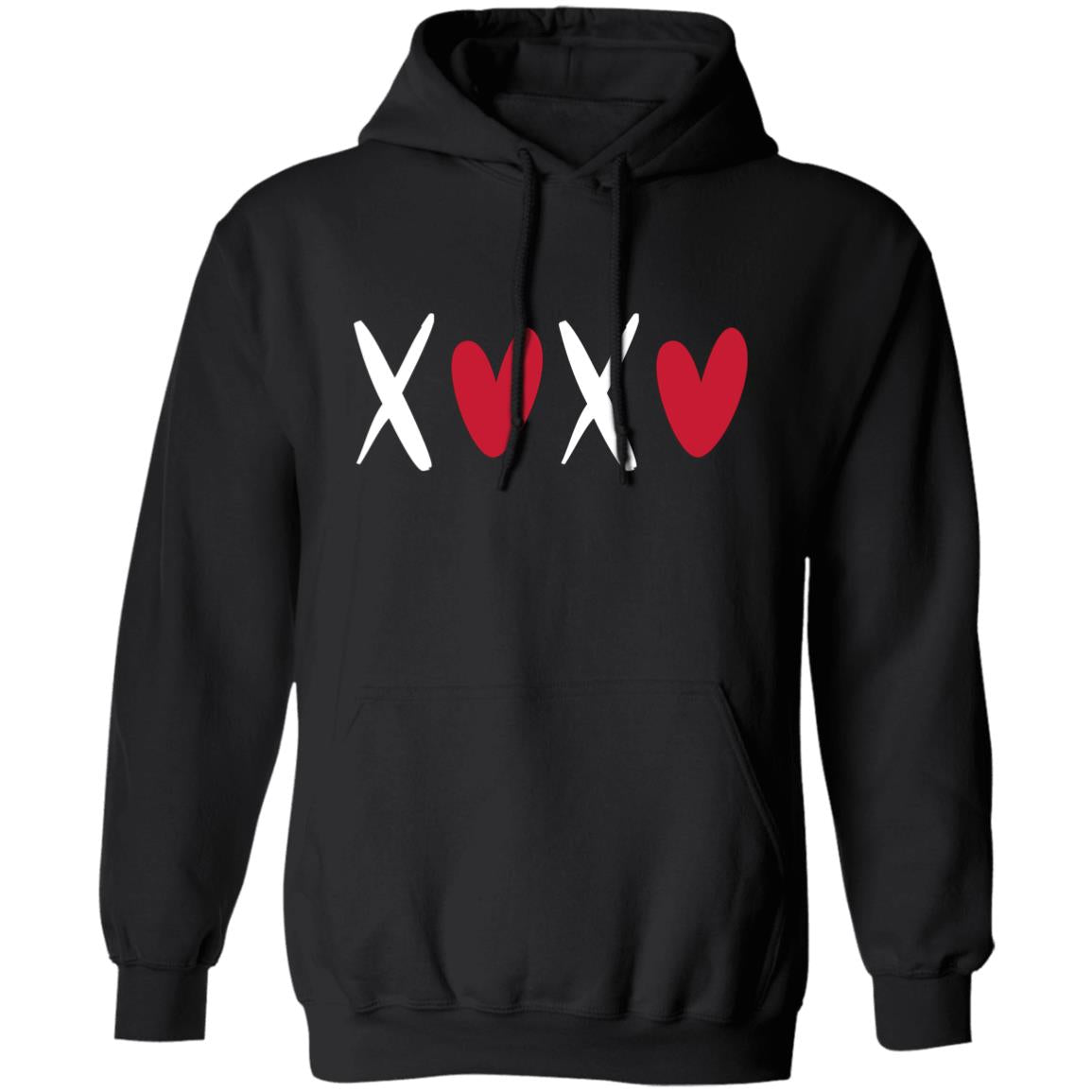 Adult WHI XOXO Kisses and Hearts | Pullover | Gildan Heavy 50/50 Blend