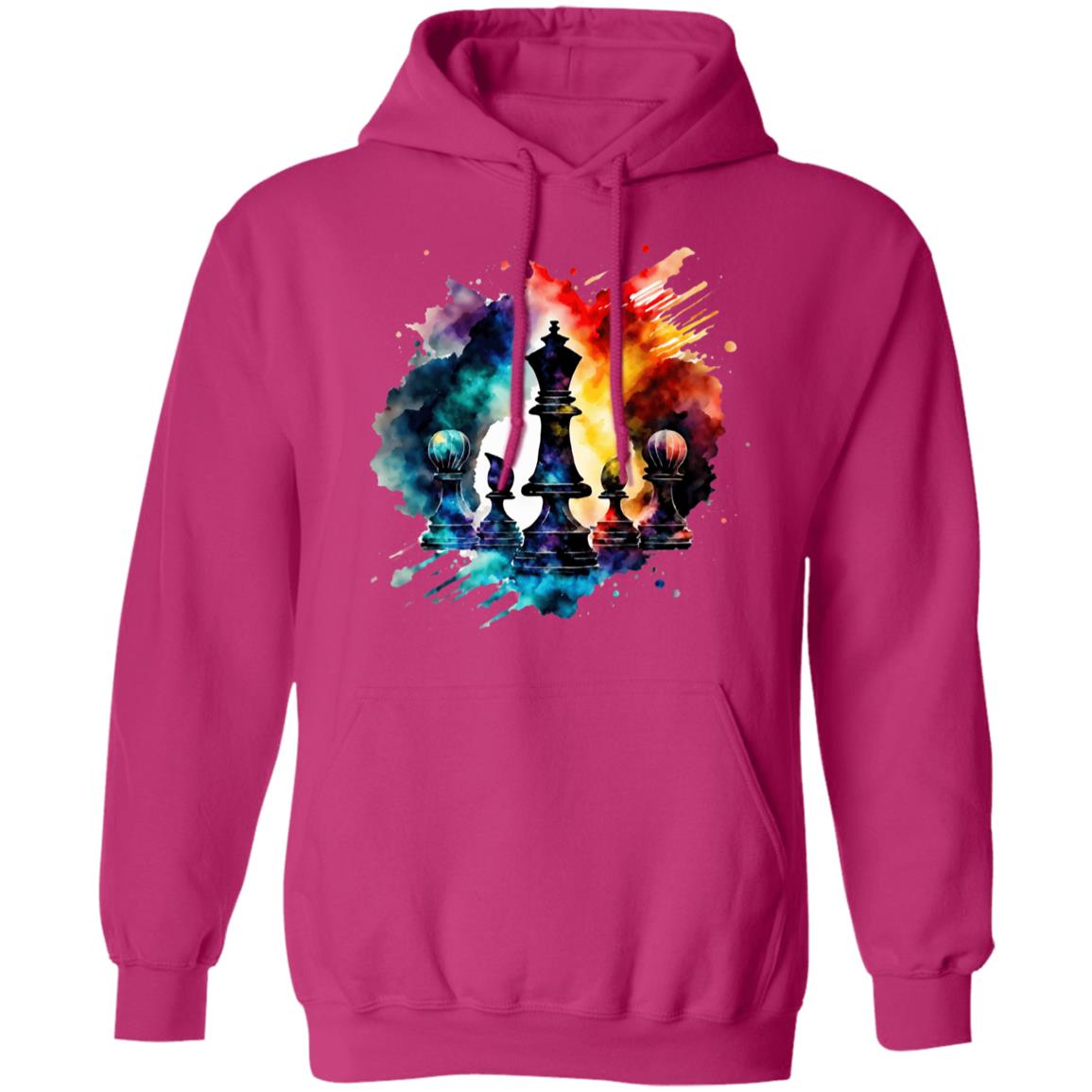Black Queen Love | Most Powerful Piece | Graphic Chess Lover | Hoodie | Adult Heavy Gildan 50/50 Blend