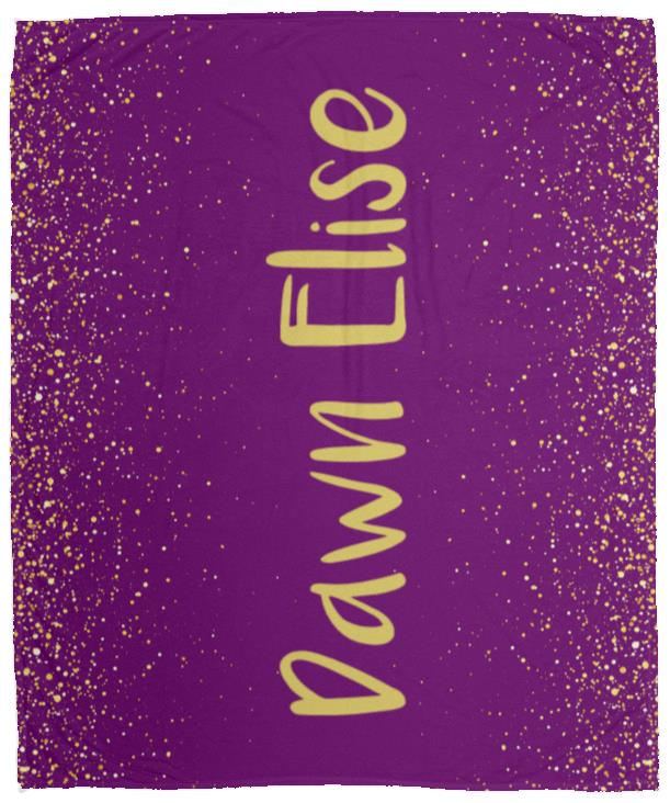 Personalized Sparkle Throw Blanket | Birthday | Graduation | Gift for Her | 50in x 60in