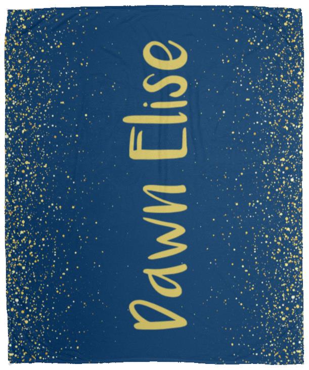 Personalized Sparkle Throw Blanket | Birthday | Graduation | Gift for Her | 50in x 60in