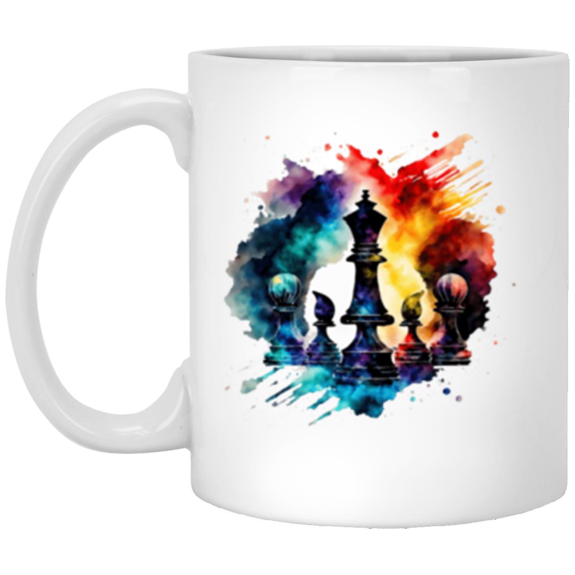 Black Queen Love | Most Powerful Piece | Graphic Chess Lover | 11oz White Mug
