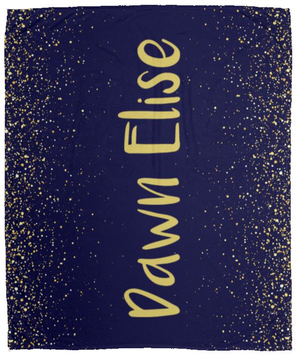 Personalized Sparkle Throw Blanket | Birthday | Graduation | Gift for Her | 50in x 60in