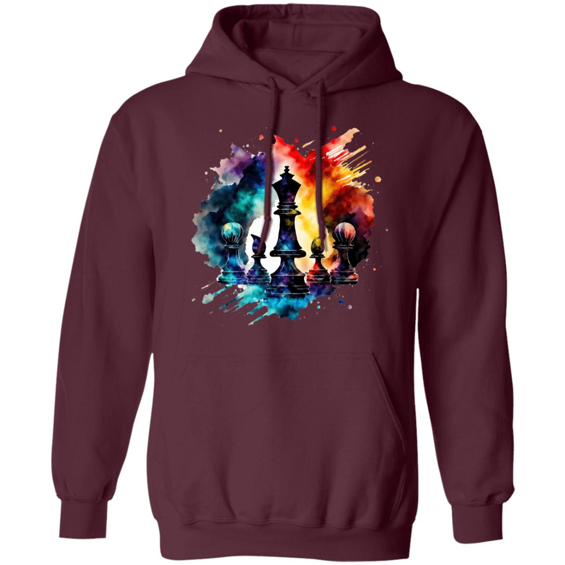 Black Queen Love | Most Powerful Piece | Graphic Chess Lover | Hoodie | Adult Heavy Gildan 50/50 Blend