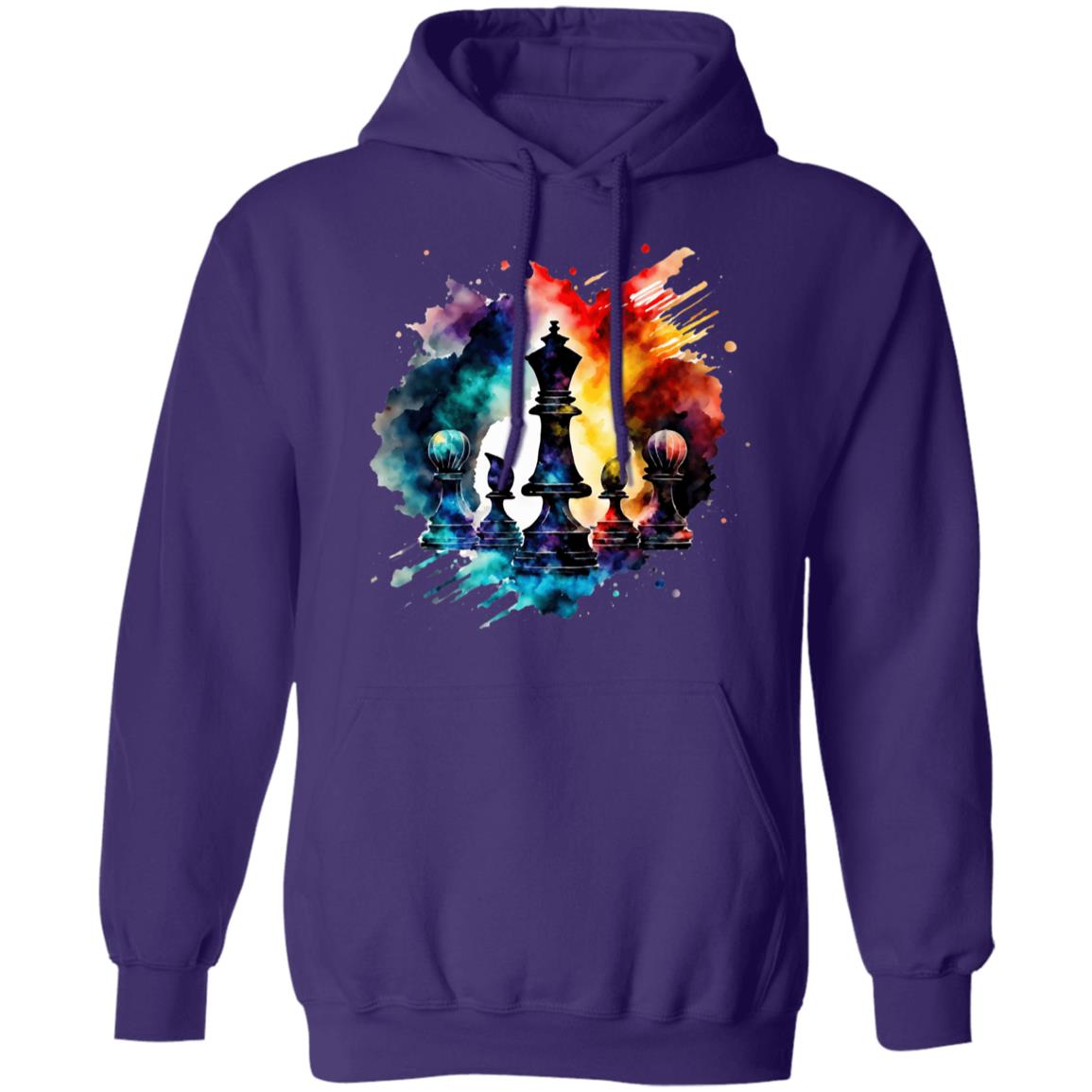 Black Queen Love | Most Powerful Piece | Graphic Chess Lover | Hoodie | Adult Heavy Gildan 50/50 Blend