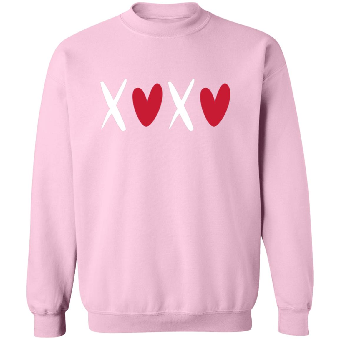 Adult WHI XOXO Kisses and Hearts | Pullover | Gildan Heavy 50/50 Blend