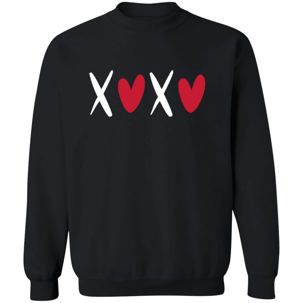 Adult WHI XOXO Kisses and Hearts | Pullover | Gildan Heavy 50/50 Blend