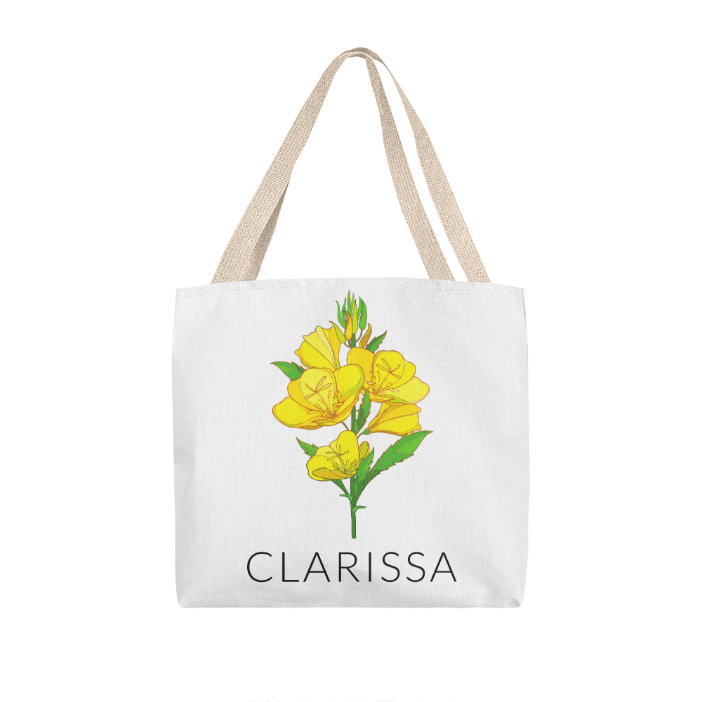 Personalized Birth Flower Classic Tote Bag