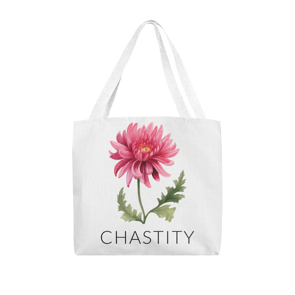 Personalized Birth Flower Classic Tote Bag