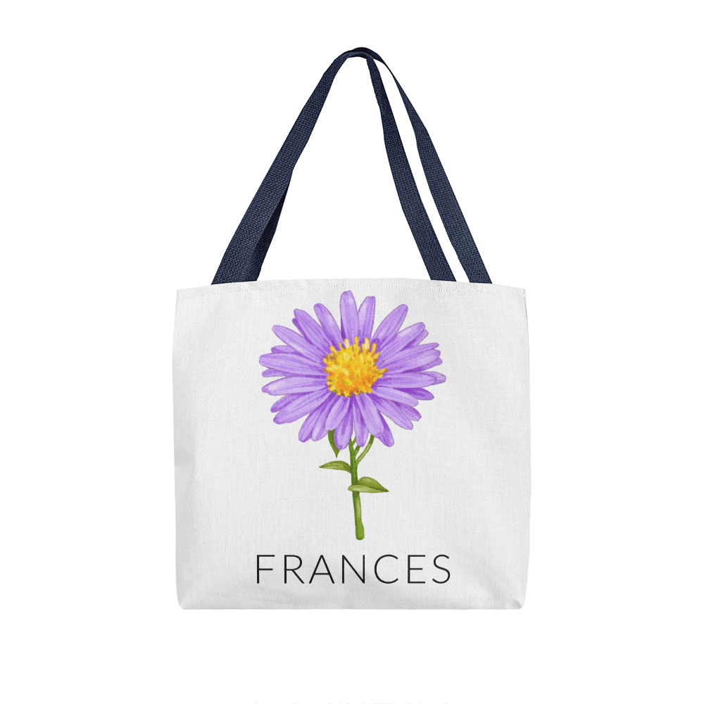 Personalized Birth Flower Classic Tote Bag