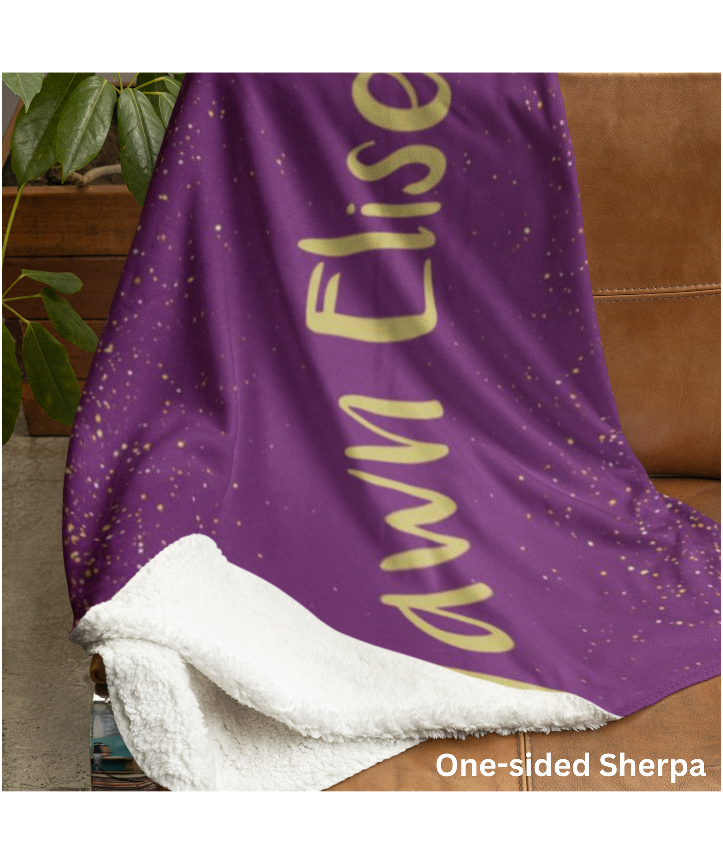 Personalized Sparkle Throw Blanket | Birthday | Graduation | Gift for Her | 50in x 60in