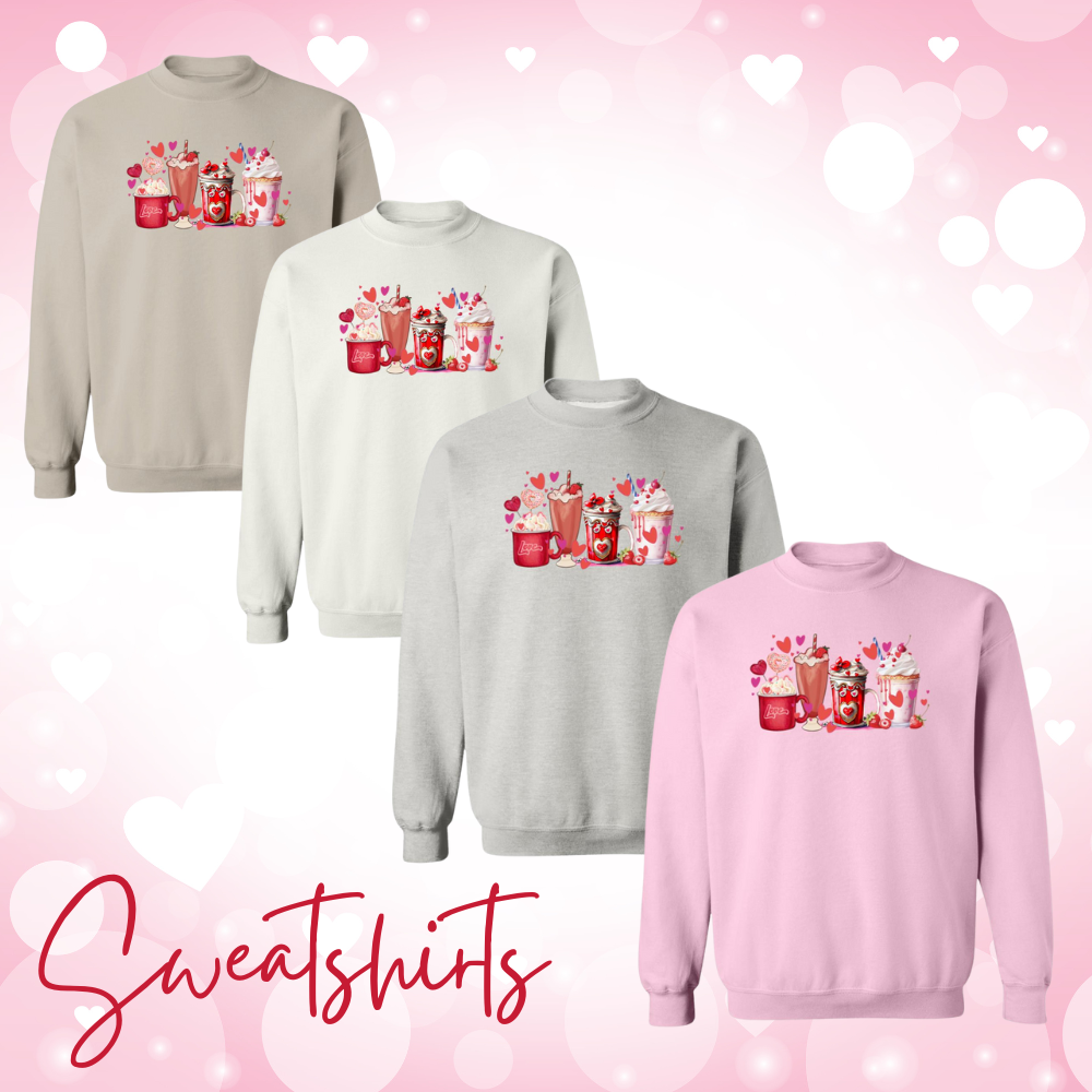 Adult Unisex Sweet Drinks Hoodies | Sweatshirts | Valentine's Day | Coffee Lovers | Gildan Heavy 50/50 Blend