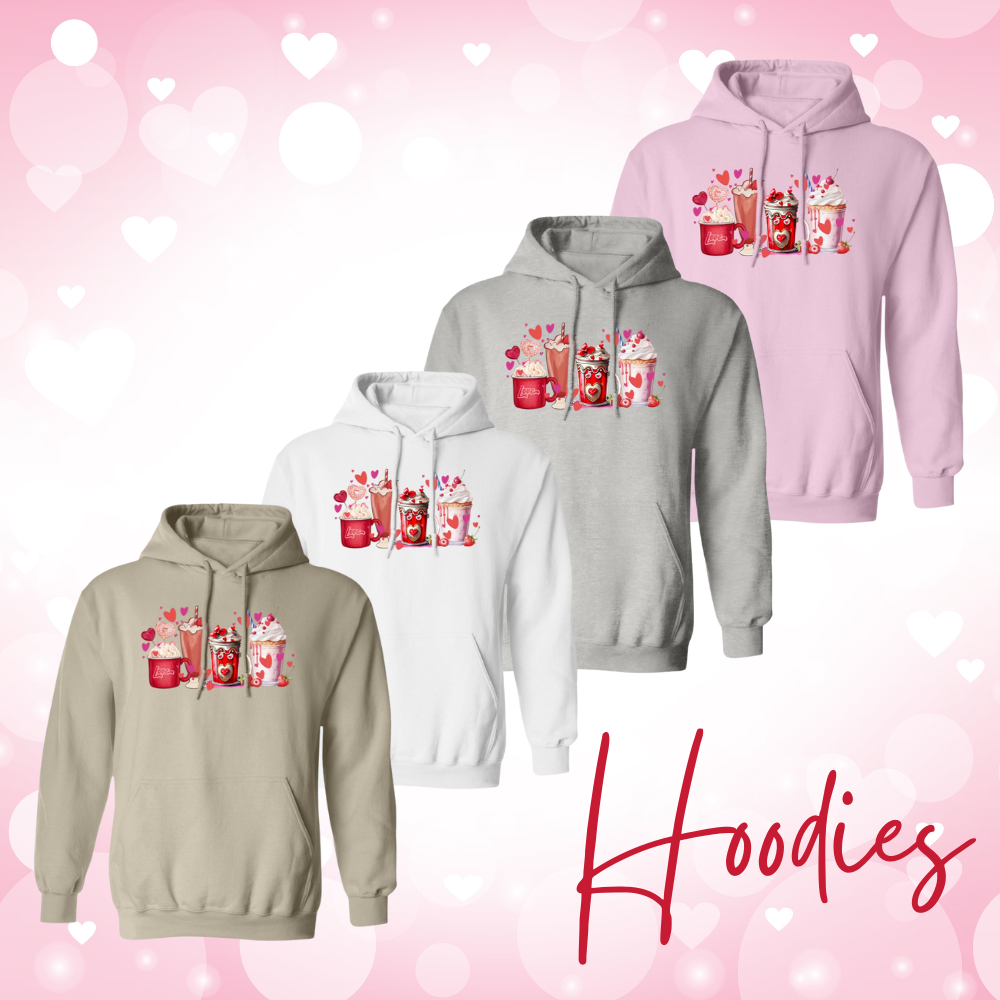 Adult Unisex Sweet Drinks Hoodies | Sweatshirts | Valentine's Day | Coffee Lovers | Gildan Heavy 50/50 Blend