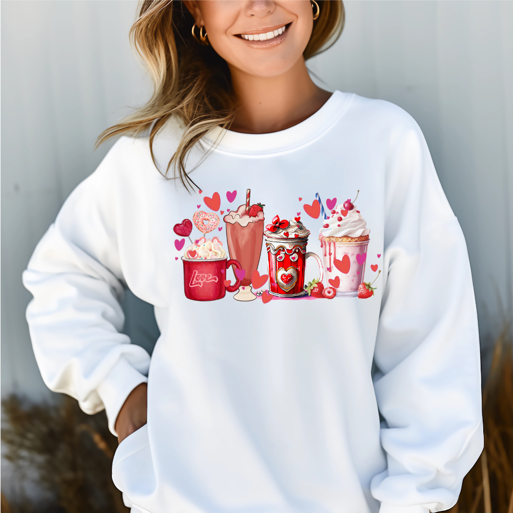 Adult Unisex Sweet Drinks Hoodies | Sweatshirts | Valentine's Day | Coffee Lovers | Gildan Heavy 50/50 Blend