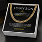 Son - You Are a King - Cuban Link Chain - BLK