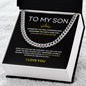 Son - You Are a King - Cuban Link Chain - BLK