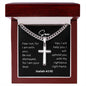 Son - Isaiah 41:10 - Cross Necklace