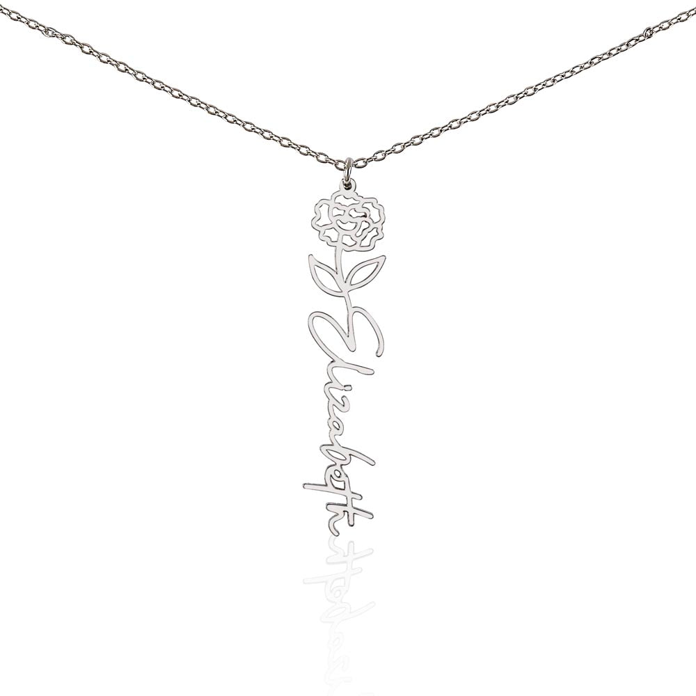 Beautiful Flower | Name Necklace | Custom
