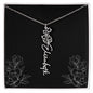 Custom - Birth Flower - Name Necklace