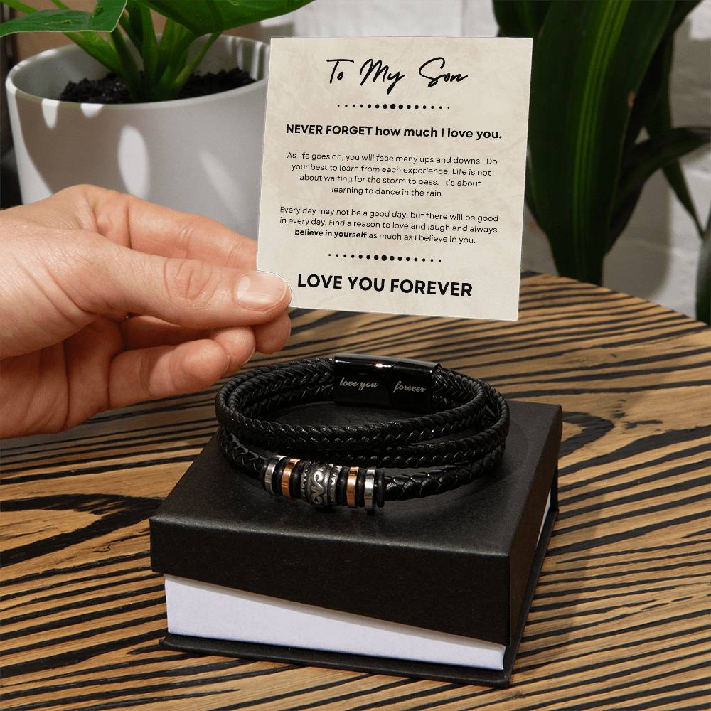 Son - Never Forget - Love You Forever Bracelet