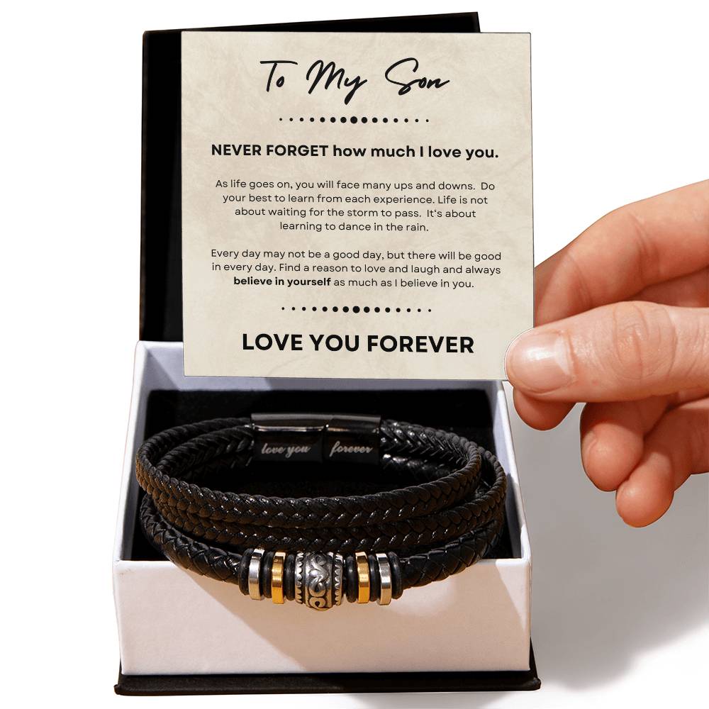Son - Never Forget - Love You Forever Bracelet