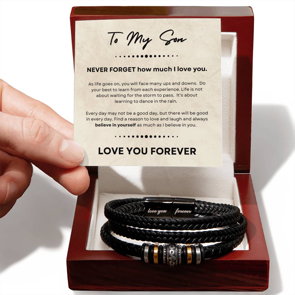 Son - Never Forget - Love You Forever Bracelet