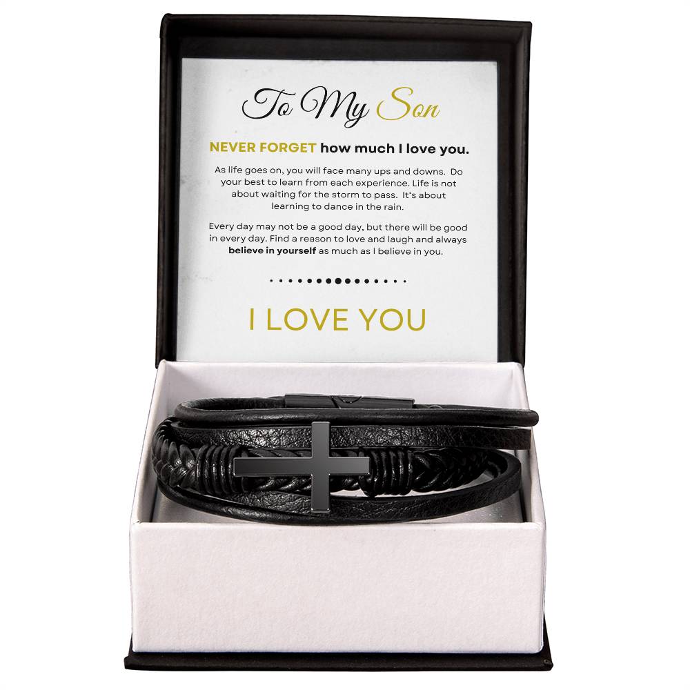 Son - Never Forget - Cross Bracelet