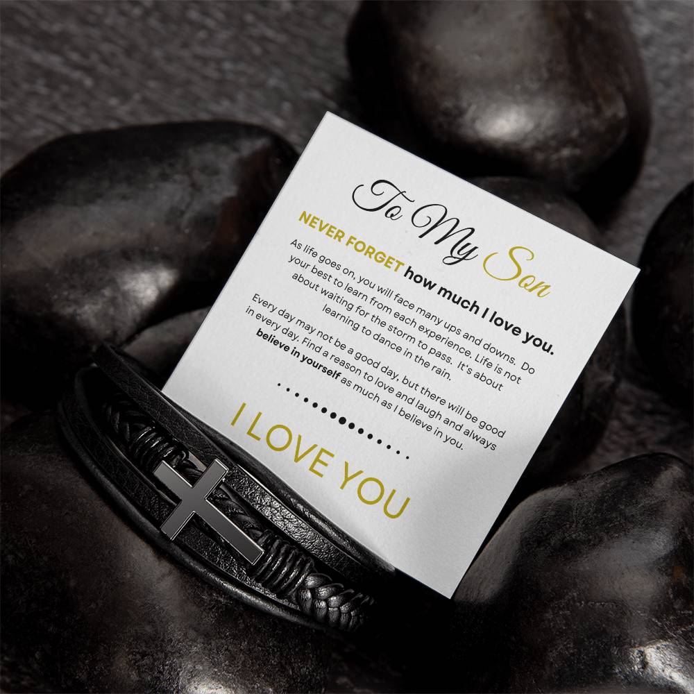 Son - Never Forget - Cross Bracelet