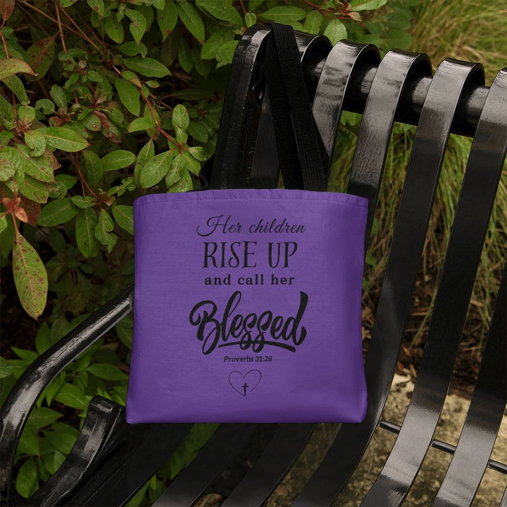 Her Children Call Her Blessed | Proverbs 31 | For Her | Canvas Tote