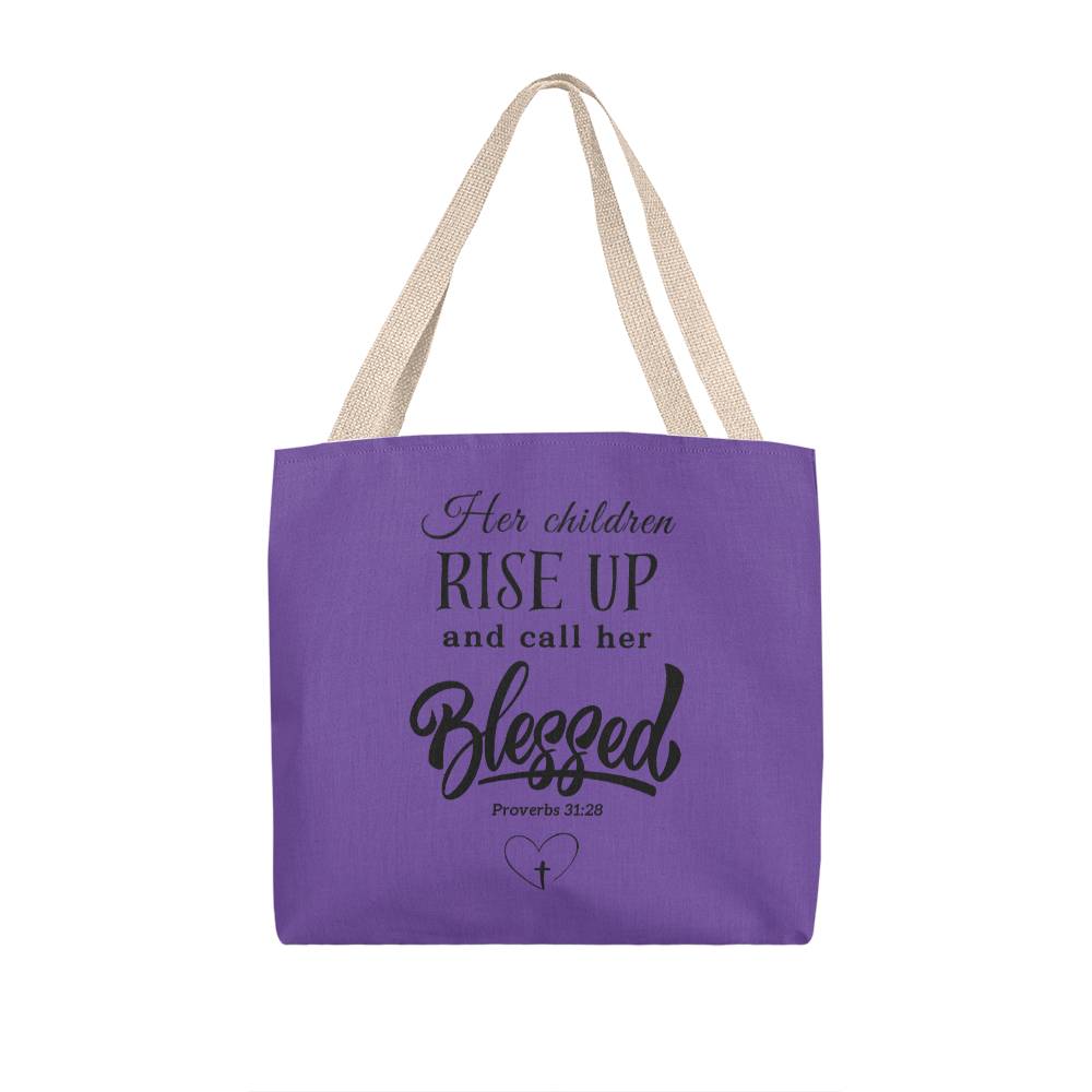 Her Children Call Her Blessed | Proverbs 31 | For Her | Canvas Tote