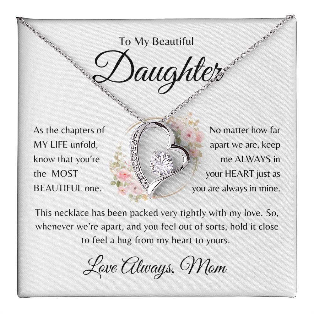 Most Beautiful Chapter| To My Daughter From Mom | Forever Love Necklace