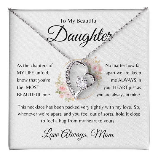 Most Beautiful Chapter| To My Daughter From Mom | Forever Love Necklace