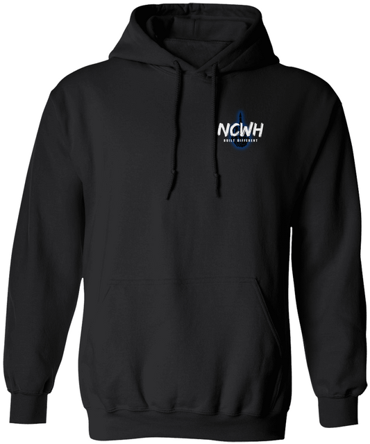 NCWH Built Different | Left Chest | Rude Humor Hoodie