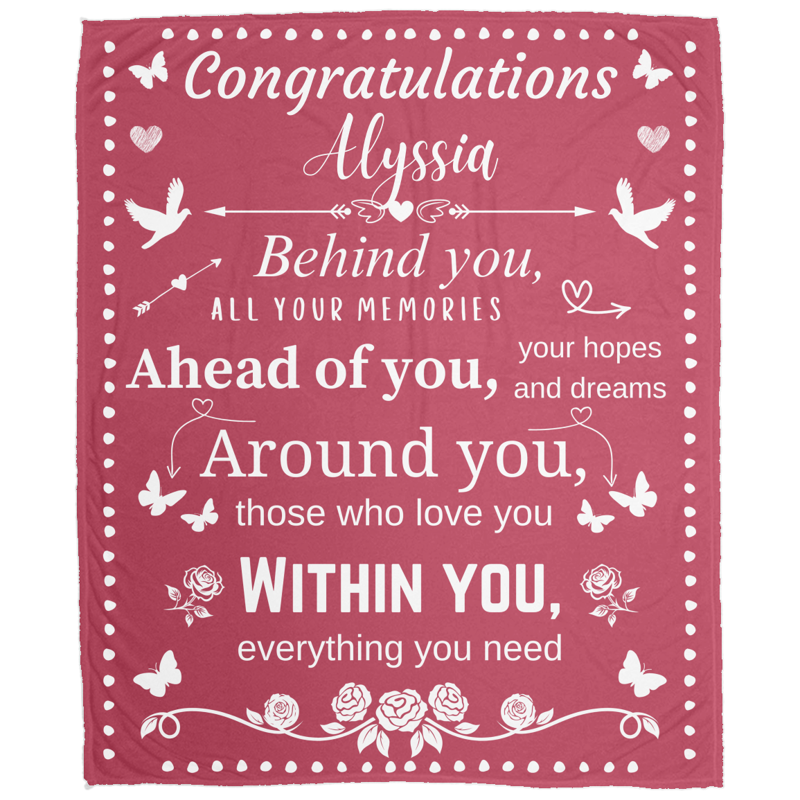 You Have Everything You Need | Personalized | Throw Blanket
