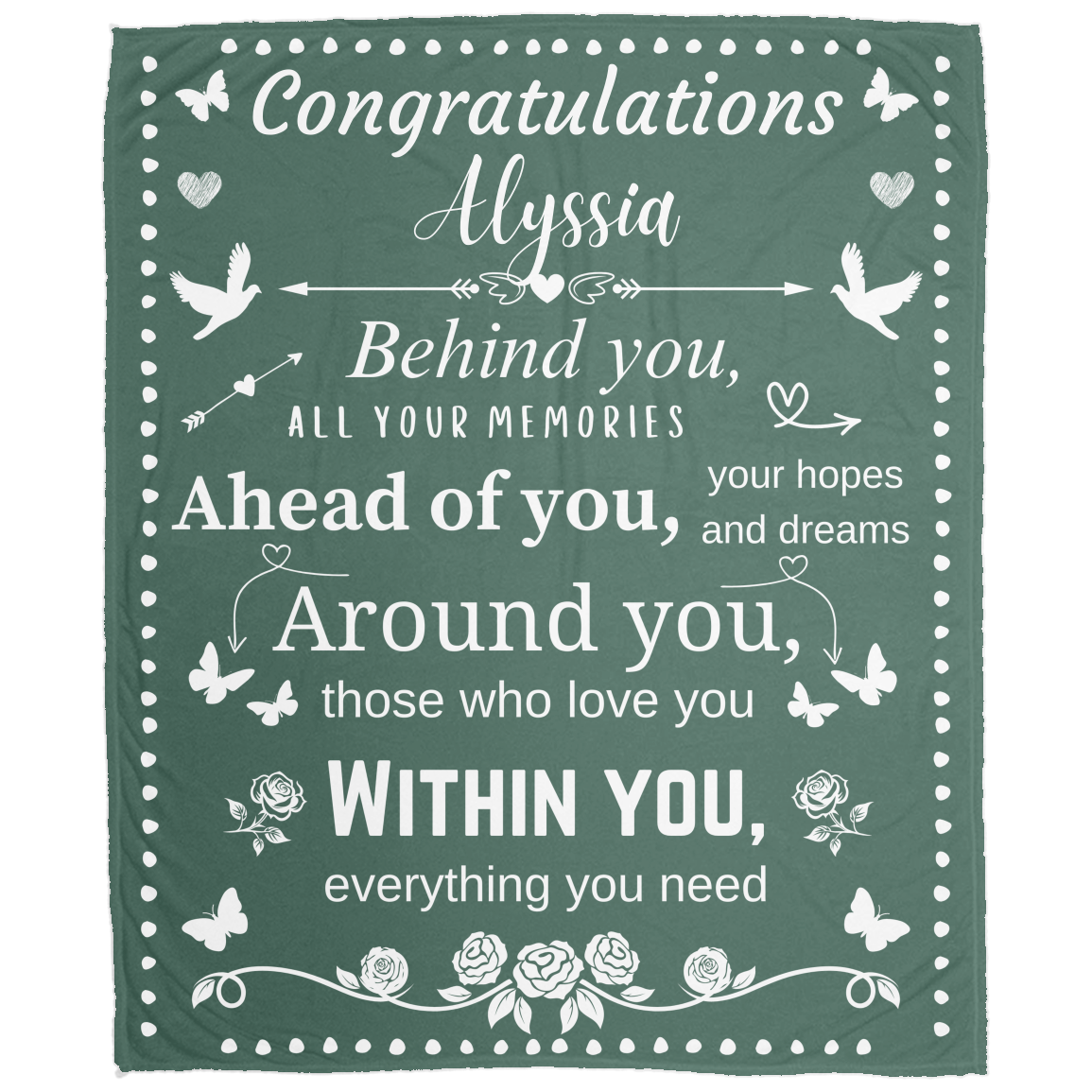 You Have Everything You Need | Personalized | Throw Blanket