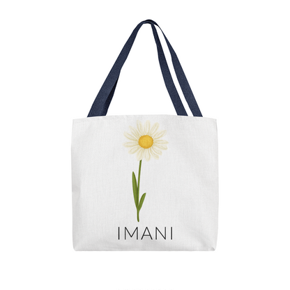 Personalized Birth Flower Classic Tote Bag