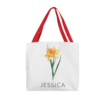 Personalized Birth Flower Classic Tote Bag