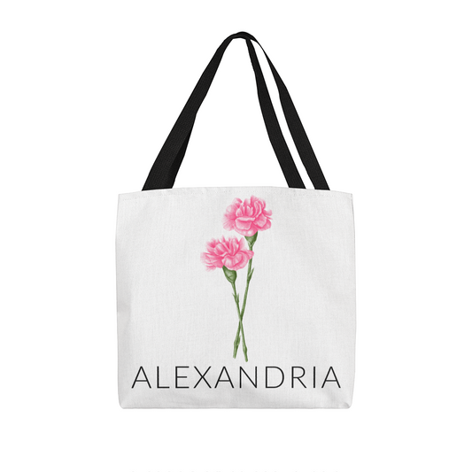 Personalized Birth Flower Classic Tote Bag