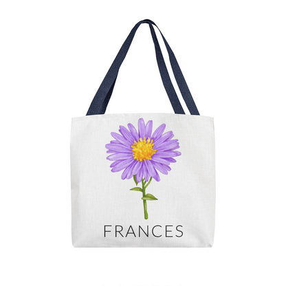 Personalized Birth Flower Classic Tote Bag