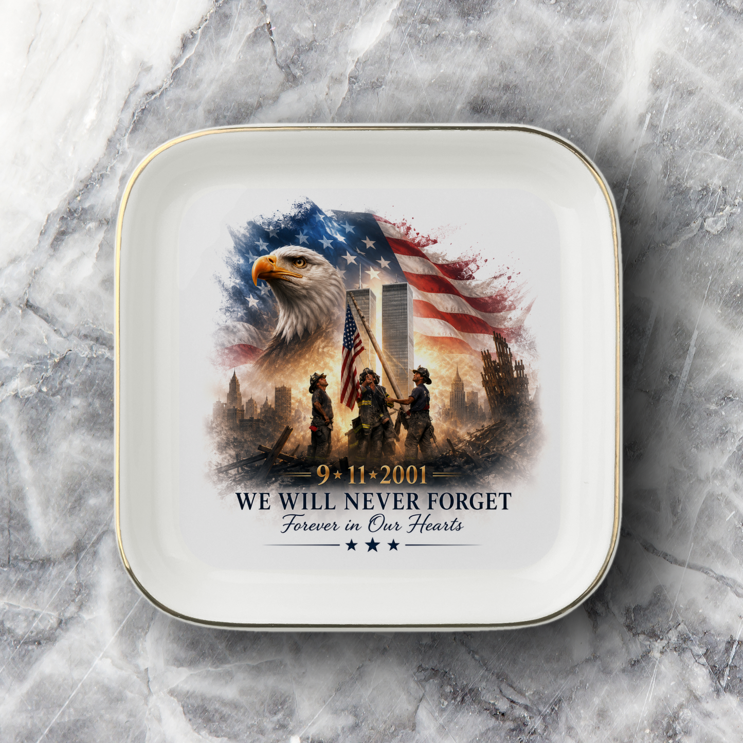 We Will Never Forget | Jewelry Dish